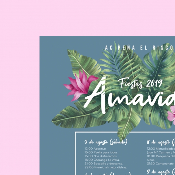 Cartel Fiestas Amavida 2019